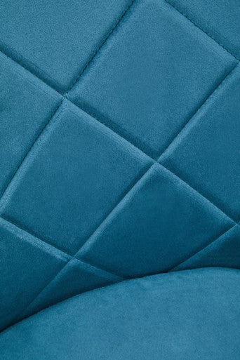 Tamzin Light Blue Velvet Angular Dining Chair