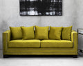 3 Seat Moss Velvet Sofa, Sofia