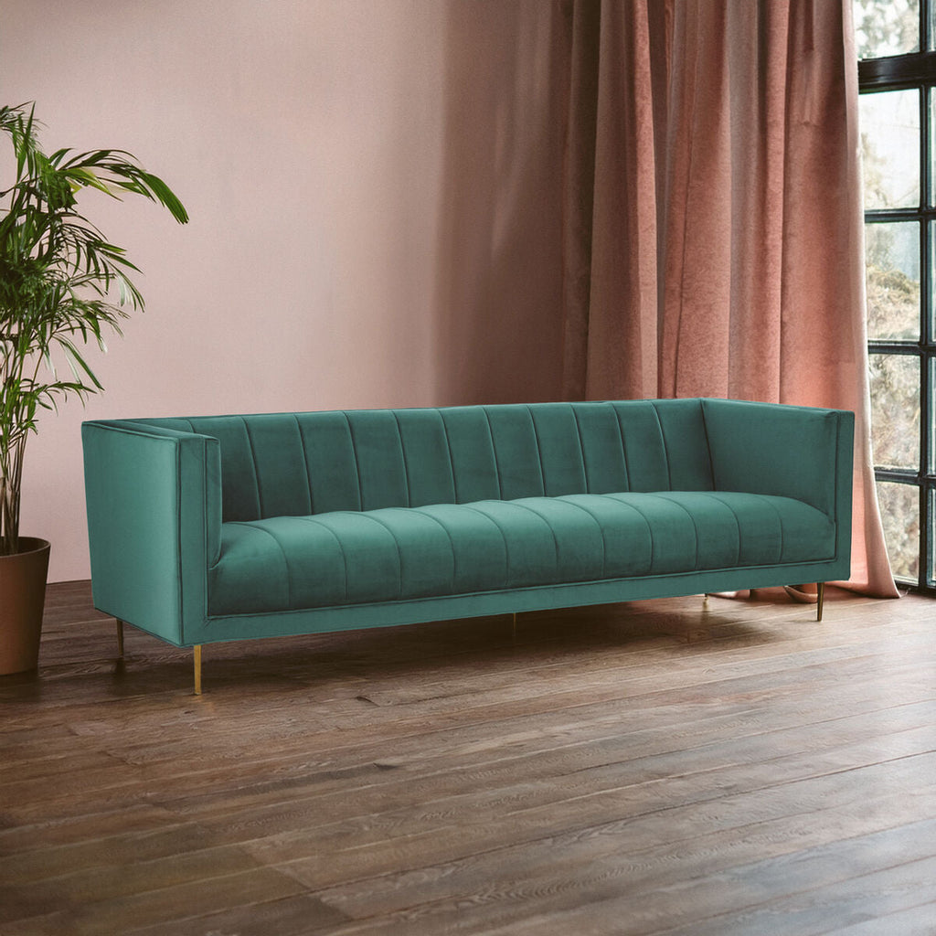 3 Seat Green Sofa, Otylia