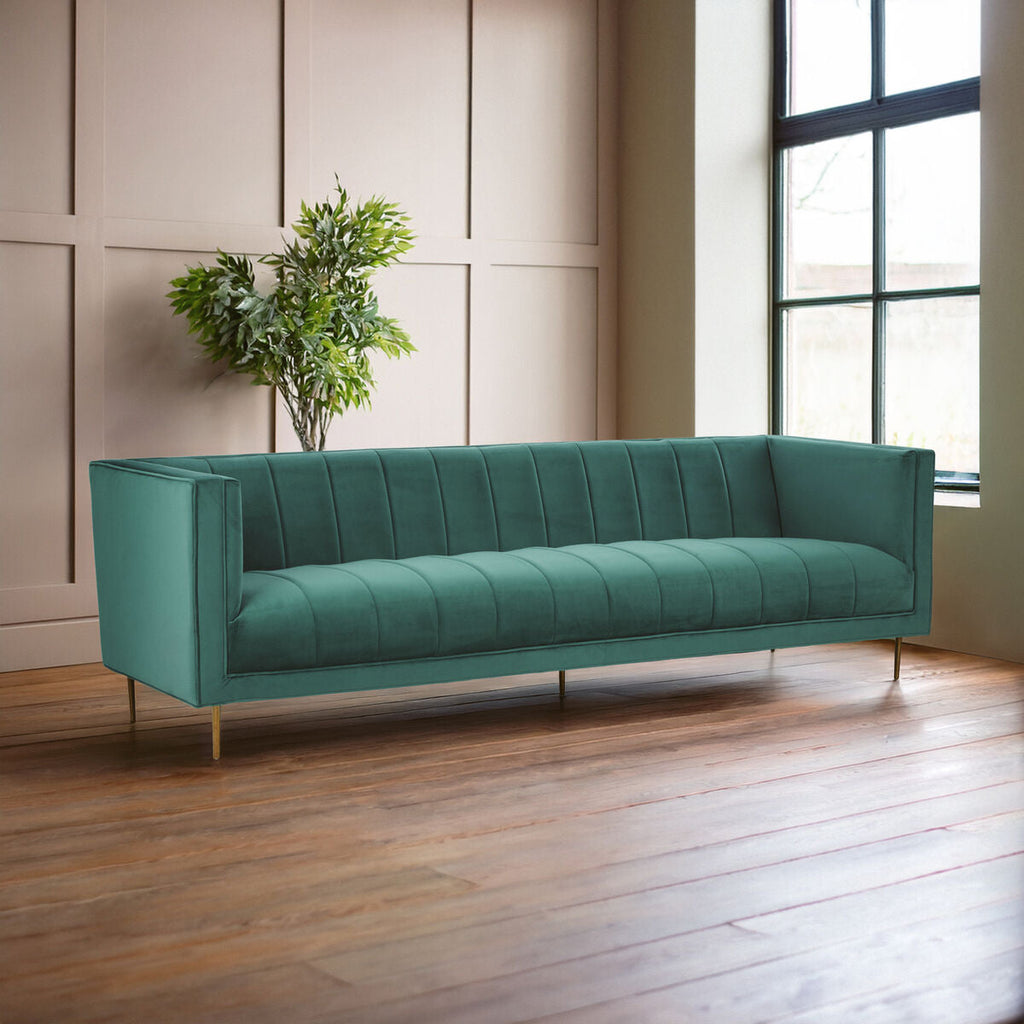 3 Seat Green Sofa, Otylia