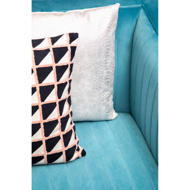 3 Seat Light Blue Sofa, Opal