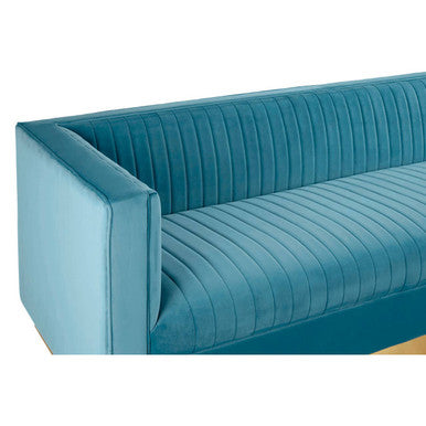 3 Seat Light Blue Sofa, Opal