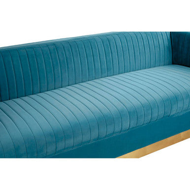 3 Seat Light Blue Sofa, Opal