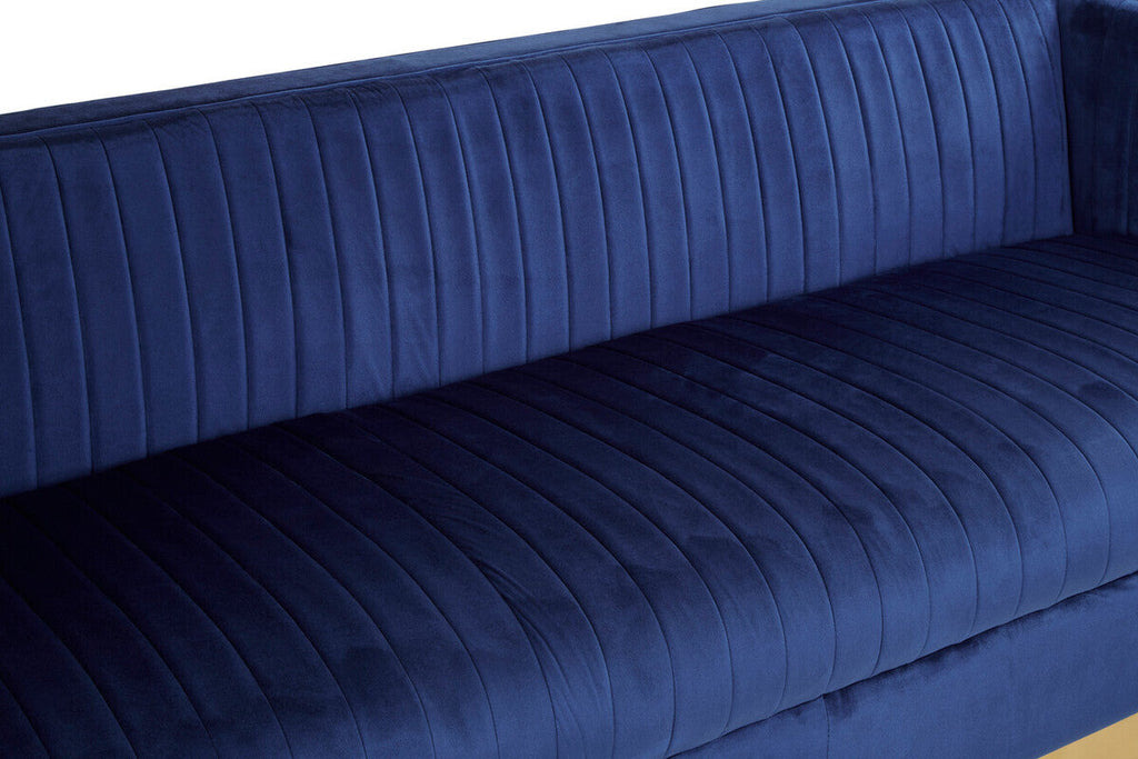 3 Seat Deep Blue Sofa, Opal