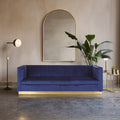 3 Seat Deep Blue Sofa, Opal