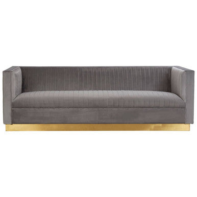 3 Seat Grey Sofa, Opal