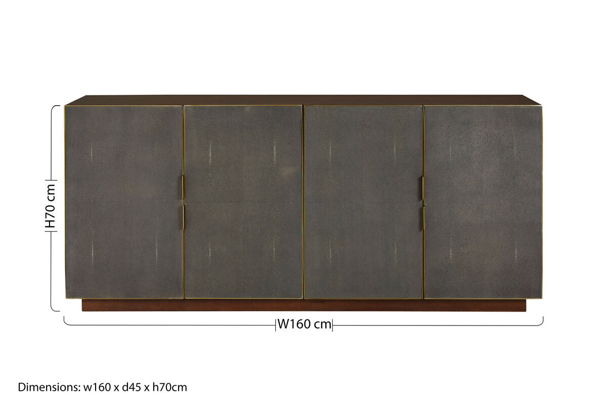 Kempton Walnut Modern Sideboard