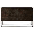 Saira Mango Wood Antique Brass Modern Sideboard