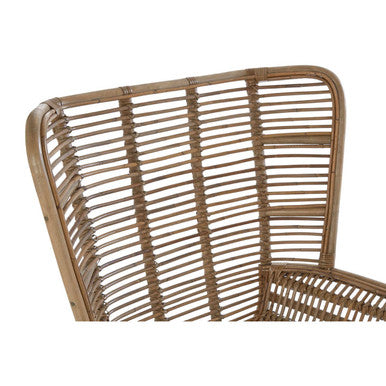 Manado Natural Rattan Lounge Chair & Footstool