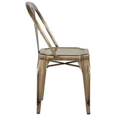 Grange Brass Metal Chair