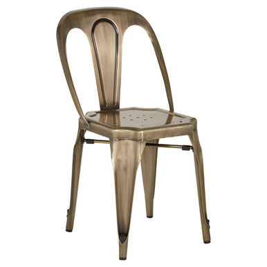 Grange Brass Metal Chair