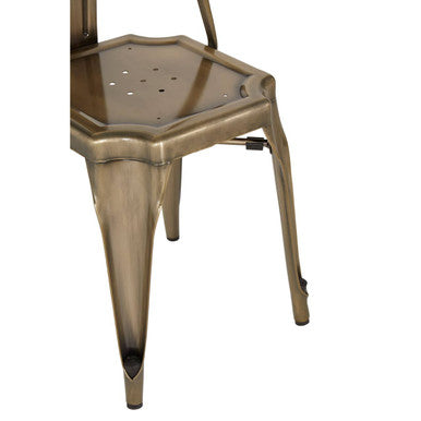 Grange Brass Metal Chair