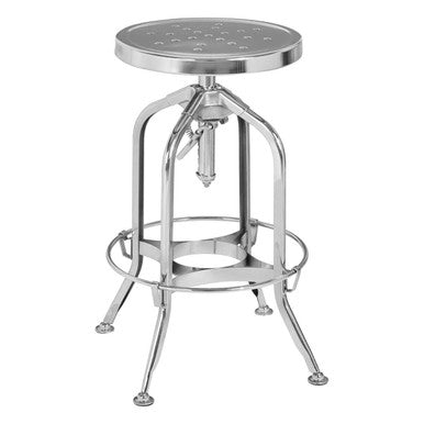 Gator Chrome Adjustable Bar Stool