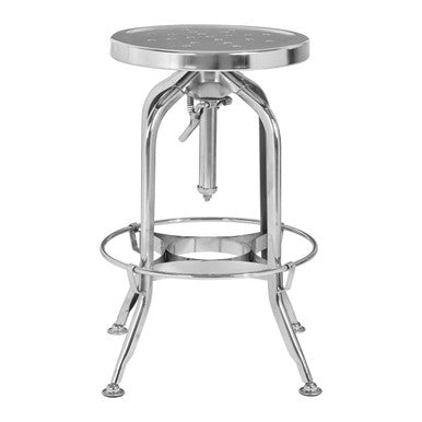 Gator Chrome Adjustable Bar Stool