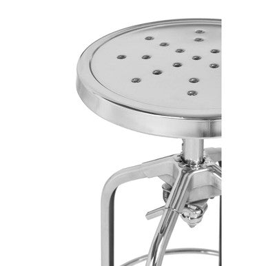 Gator Chrome Adjustable Bar Stool