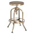 Gator Brass Adjustable Bar Stool