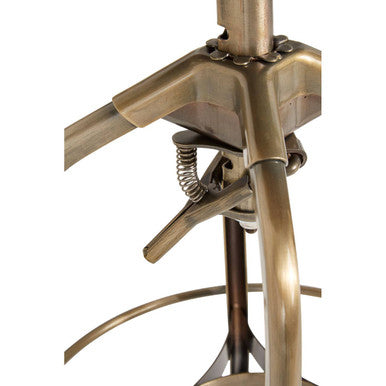 Gator Brass Adjustable Bar Stool