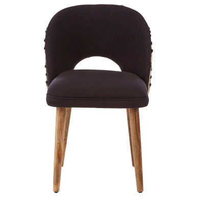 Cefena Moroccan Chair Mango Wood Black