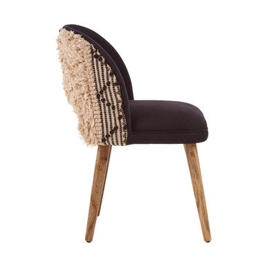 Cefena Moroccan Chair Mango Wood Black