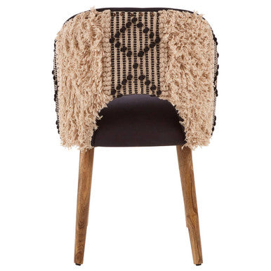 Cefena Moroccan Chair Mango Wood Black