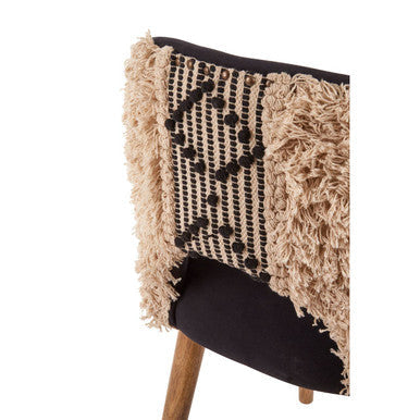 Cefena Moroccan Chair Mango Wood Black