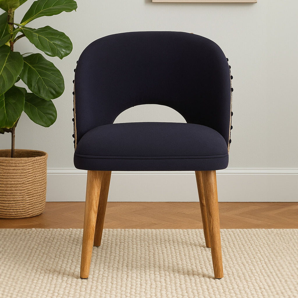 Cefena Moroccan Chair Mango Wood Black