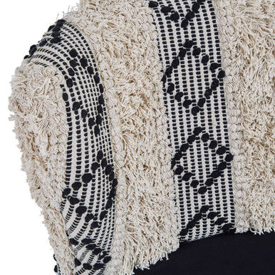Cefena Moroccan Velvet White Bench