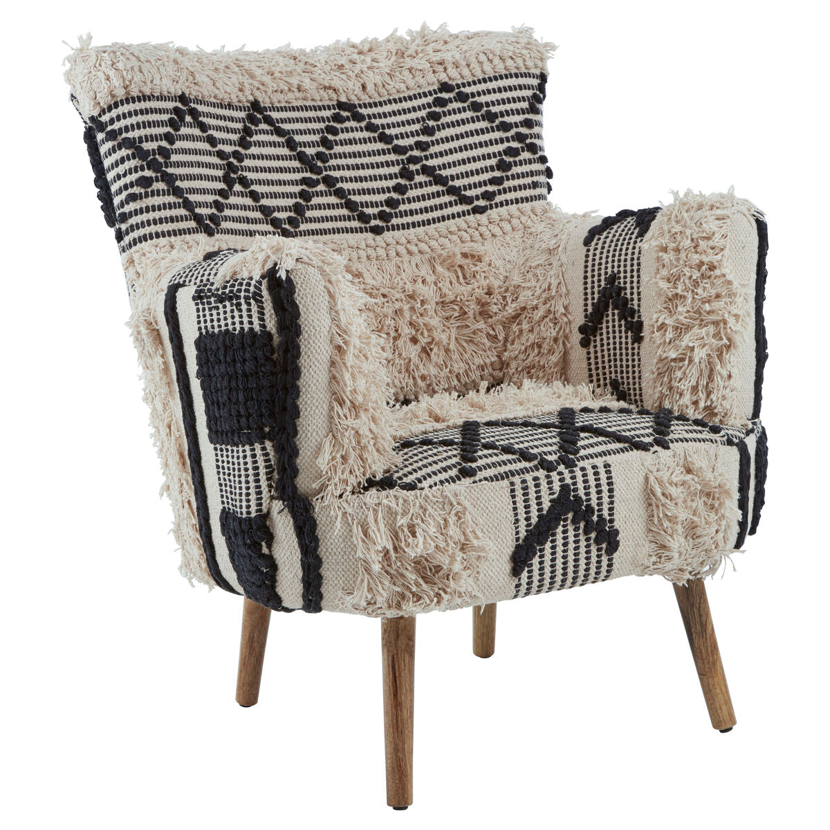 Cefena Berber Style Natural Contemporary Armchair