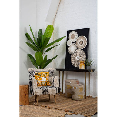 Cefena Berber Style Natural Contemporary Armchair