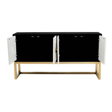 Dumas Black & White Four Door Sideboard