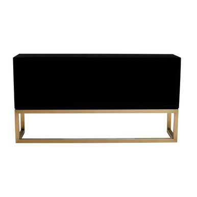 Dumas Black & White Four Door Sideboard