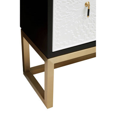 Dumas Black & White Four Door Sideboard