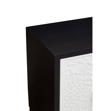 Dumas Black & White Four Door Sideboard