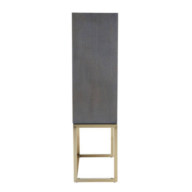 Deskey Shagreen Steel Grey Modern Cabinet
