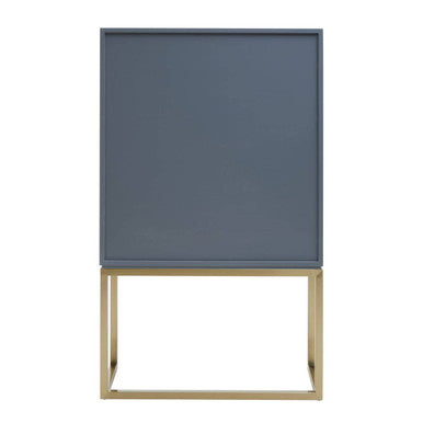 Deskey Shagreen Steel Grey Modern Cabinet