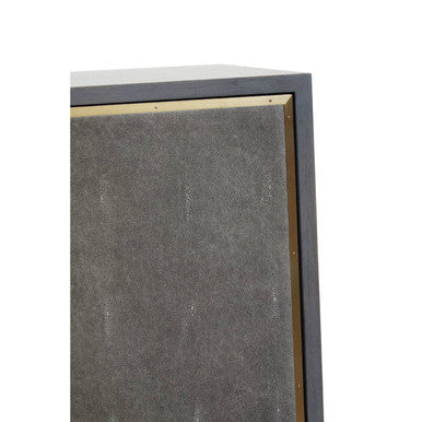 Deskey Shagreen Steel Grey Modern Cabinet