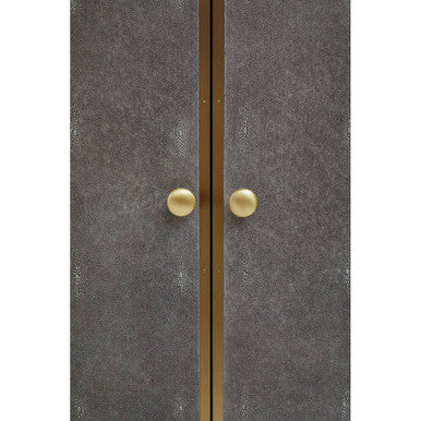 Deskey Shagreen Steel Grey Modern Cabinet