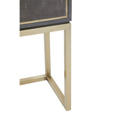 Deskey Shagreen Steel Grey Modern Cabinet