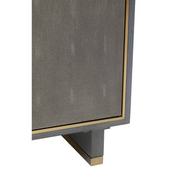 Deskey Grey Shagreen Three Drawer Sideboard