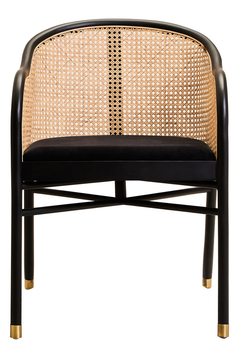 Corso Rattan Chair With Black Seat