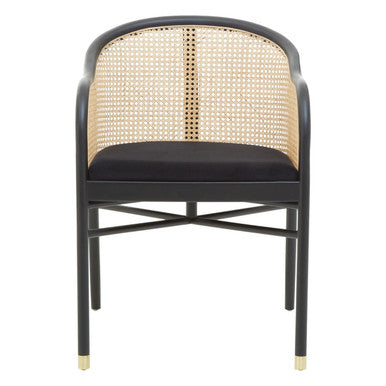 Corso Rattan Chair With Black Seat