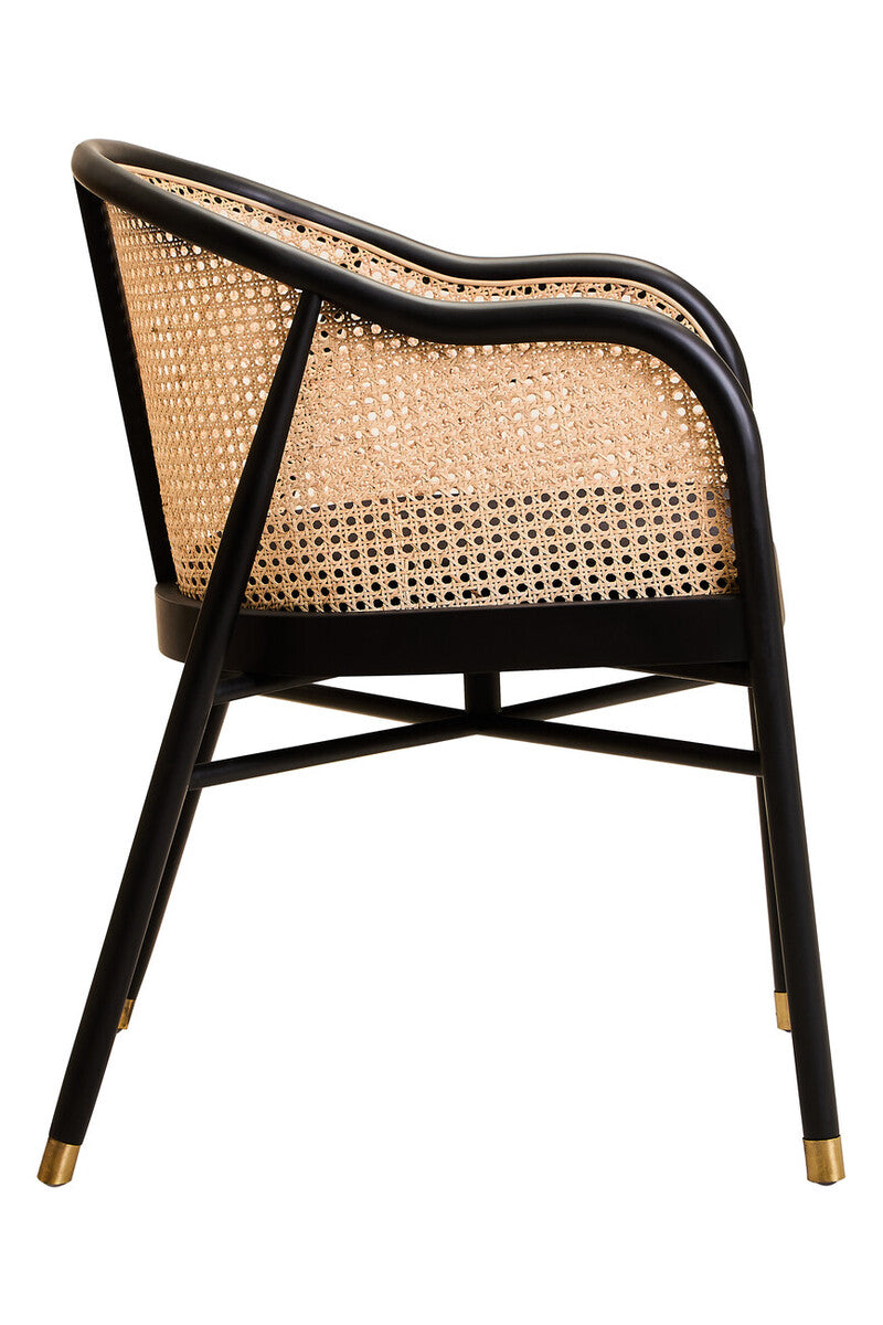 Corso Rattan Chair With Black Seat