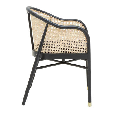 Corso Rattan Chair With Black Seat