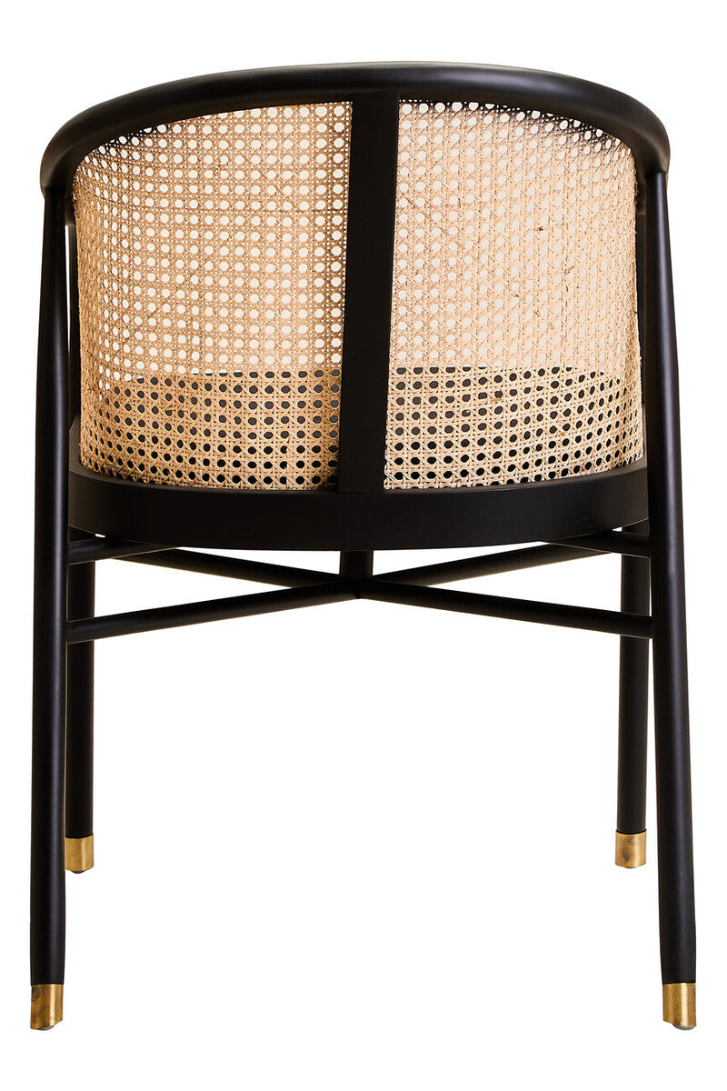 Corso Rattan Chair With Black Seat