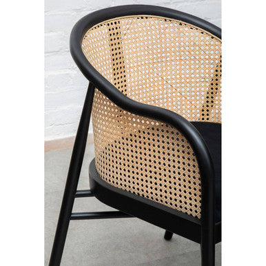 Corso Rattan Chair With Black Seat