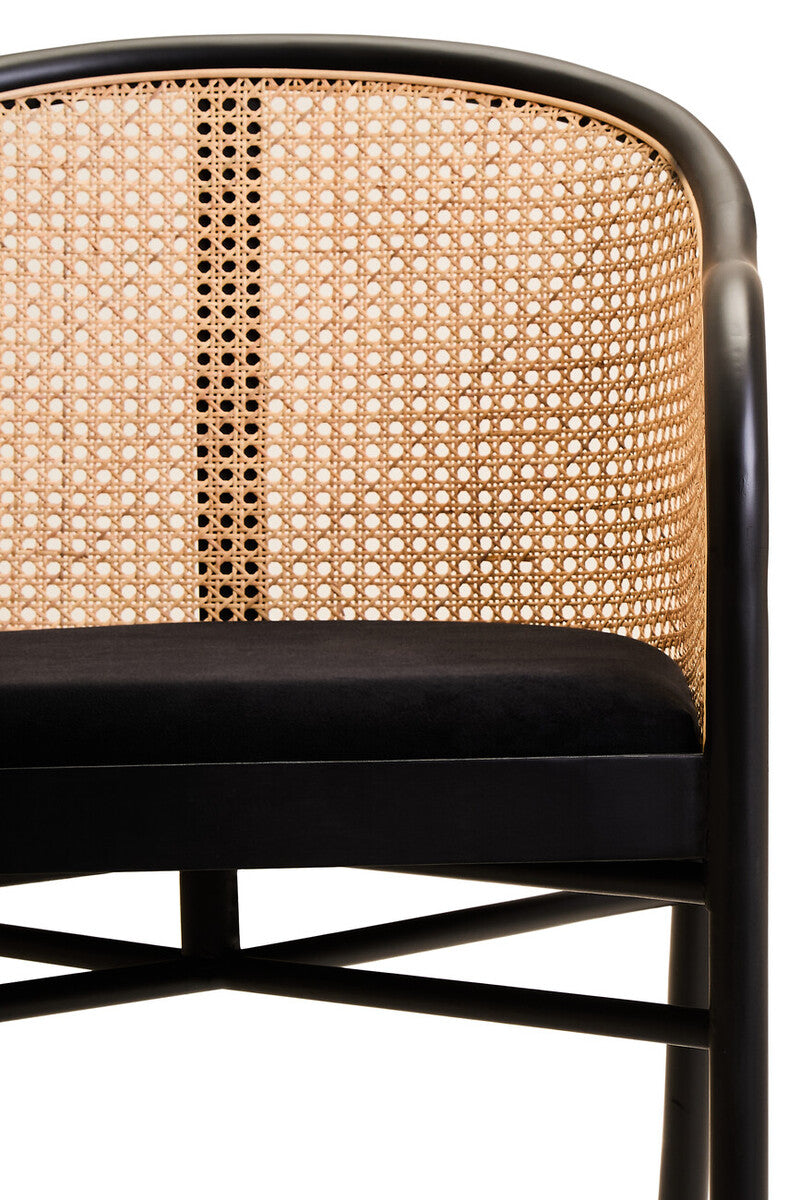 Corso Rattan Chair With Black Seat