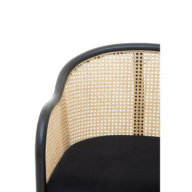 Corso Rattan Chair With Black Seat