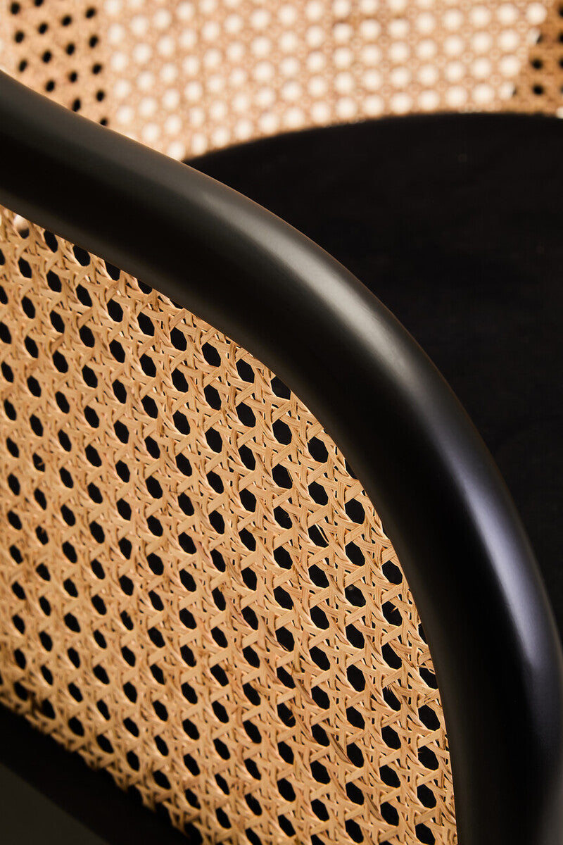 Corso Rattan Chair With Black Seat