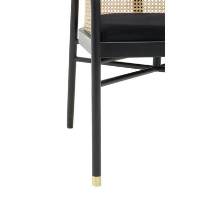 Corso Rattan Chair With Black Seat