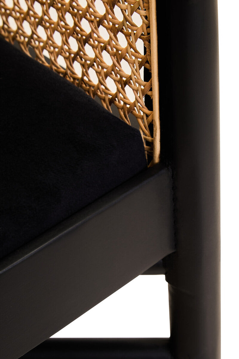 Corso Rattan Chair With Black Seat
